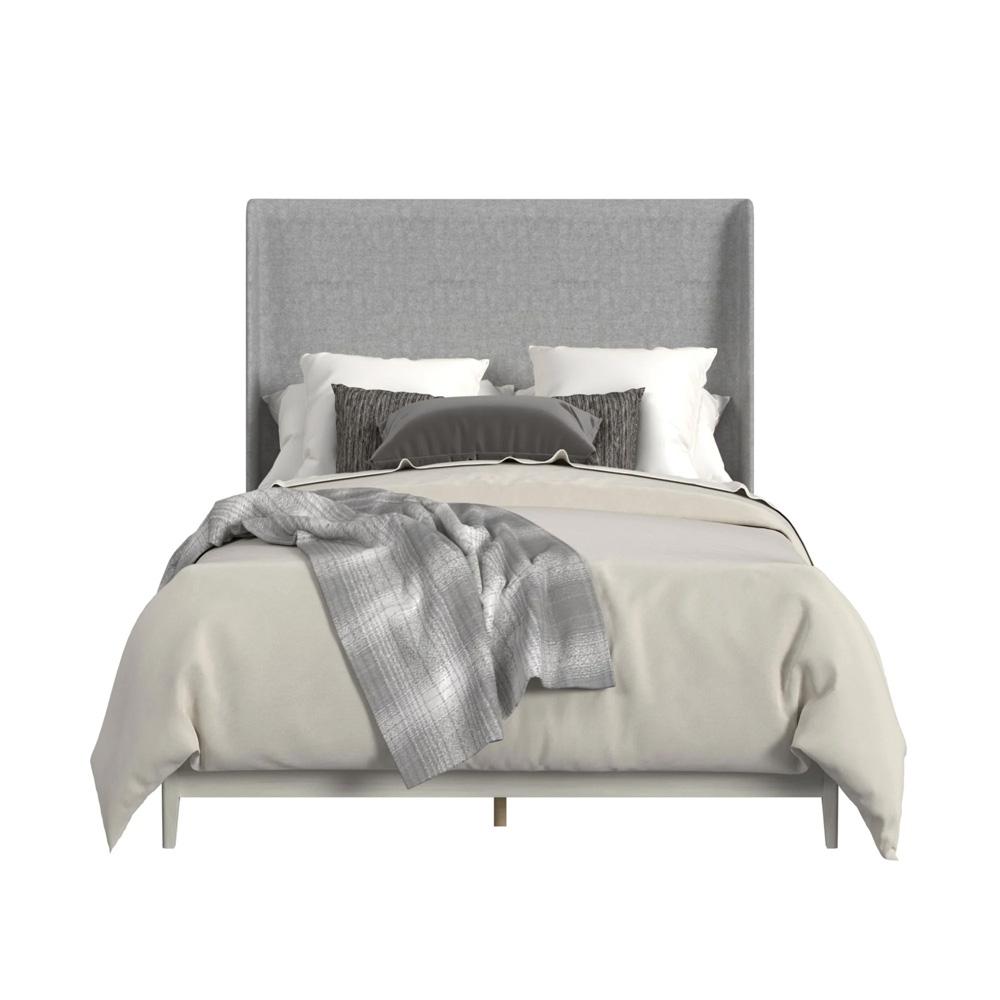 Picket House Furnishings - Clare Full UPH Bed with Grey Fabric in Almond - B-13000-6-FUB veiw 2