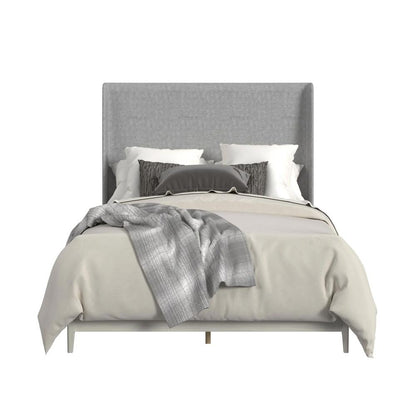 Picket House Furnishings - Clare Full UPH Bed with Grey Fabric in Almond - B-13000-6-FUB veiw 2