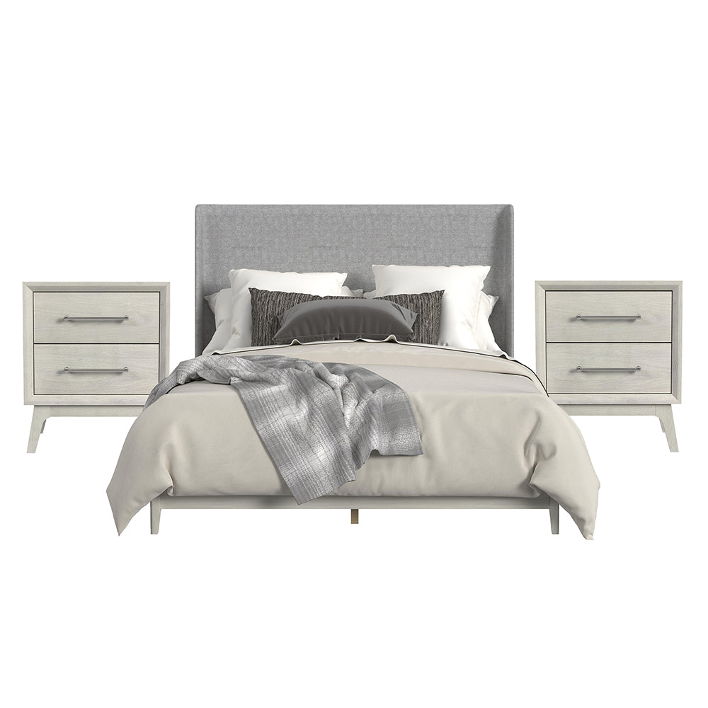 Picket House Furnishings - Clare King Uph 3PC Bedroom Set in Almond - B-13000-6-KUB-NS2 view 1
