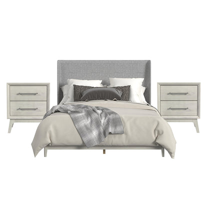 Picket House Furnishings - Clare King Uph 3PC Bedroom Set in Almond - B-13000-6-KUB-NS2 view 1