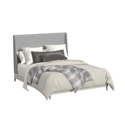Picket House Furnishings - Clare King UPH 3PC Bedroom Set with Grey Fabric in Almond - B-13000-6-KUB-3PC veiw 2