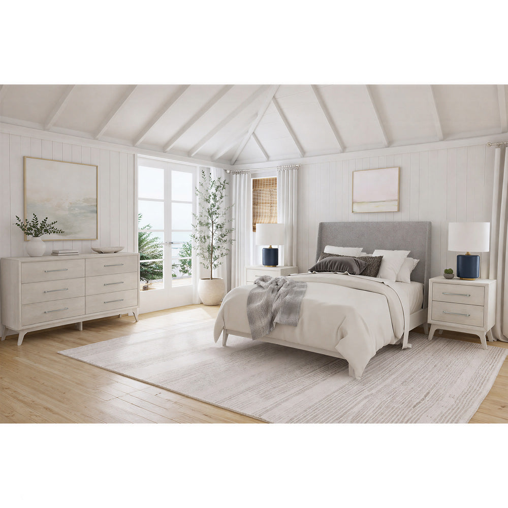 Picket House Furnishings - Clare King Uph 4PC Bedroom Set in Almond - B-13000-6-KUB-NSDR view 3