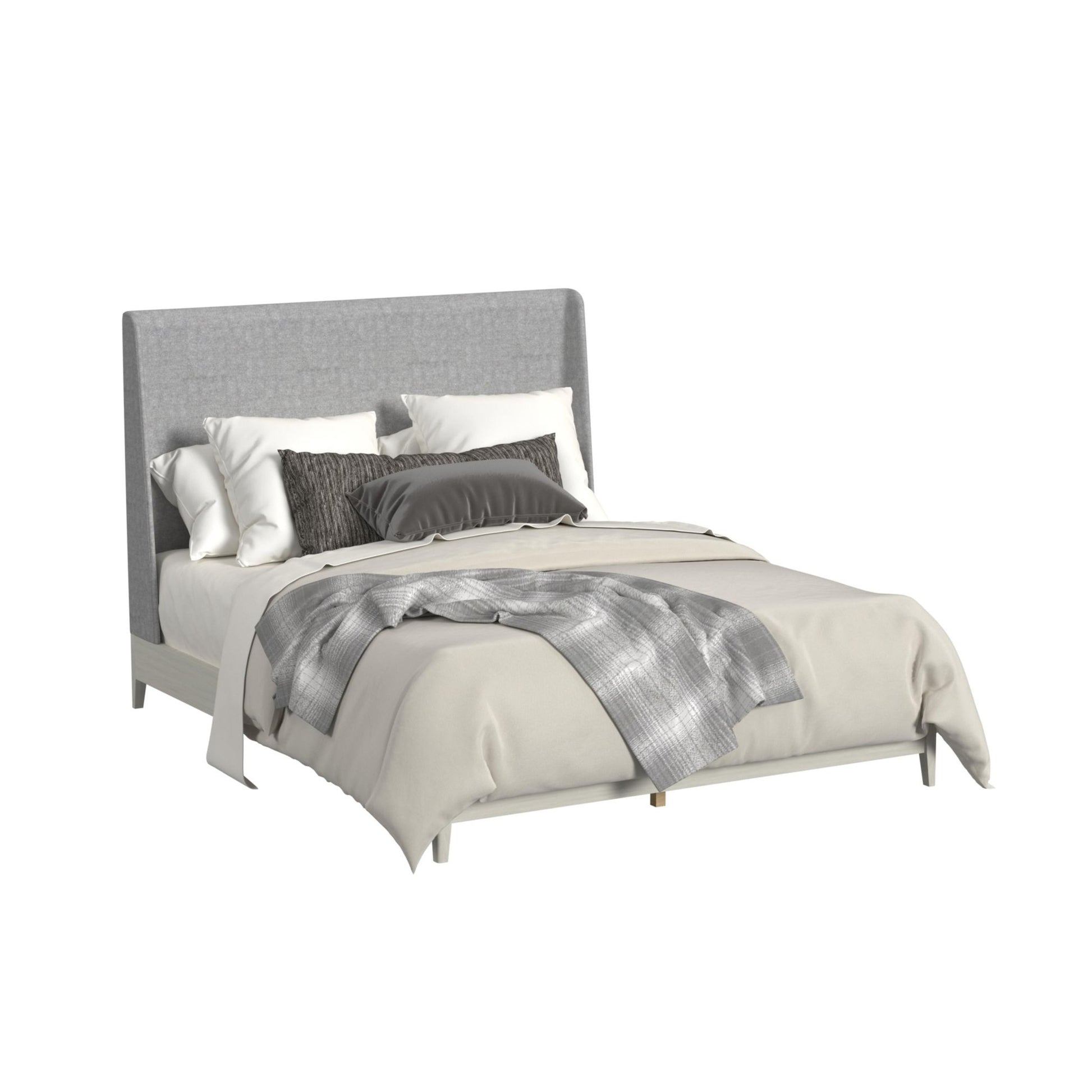 Picket House Furnishings - Clare King Uph 4PC Bedroom Set in Almond - B-13000-6-KUB-NSDR view 5