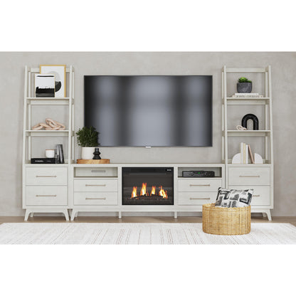 Picket House Furnishings - Clare KIT - 71" TV Console with Fireplace Insert in Almond - LA-13000-6-TV1FPK view 3