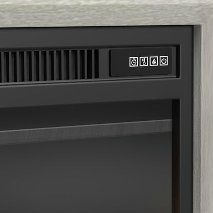 Picket House Furnishings - Clare KIT - 82" TV Console with Fireplace Insert in Almond - LA-13000-6-TV3FPK view 7