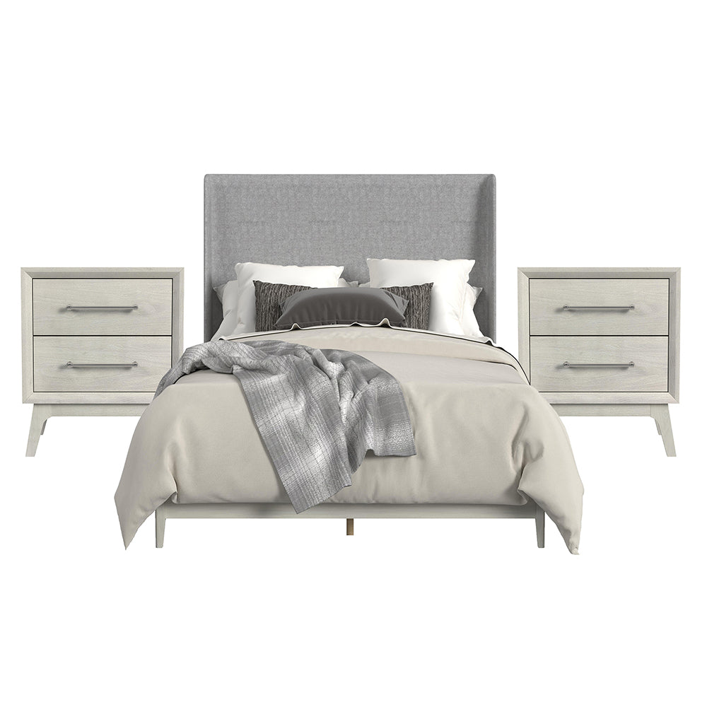 Picket House Furnishings - Clare Queen Uph 3PC Bedroom Set in Almond - B-13000-6-QUB-NS2 view 1