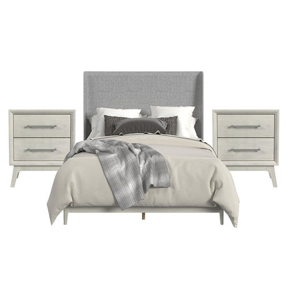 Picket House Furnishings - Clare Queen Uph 3PC Bedroom Set in Almond - B-13000-6-QUB-NS2 view 1
