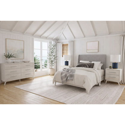 Picket House Furnishings - Clare Queen Uph 4PC Bedroom Set in Almond - B-13000-6-QUB-NSDR view 3