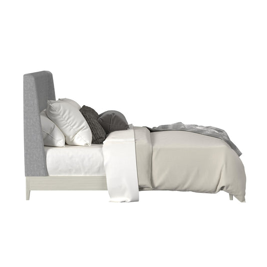 Picket House Furnishings - Clare Queen UPH Bed with Grey Fabric in Almond - B-13000-6-QUB veiw 2