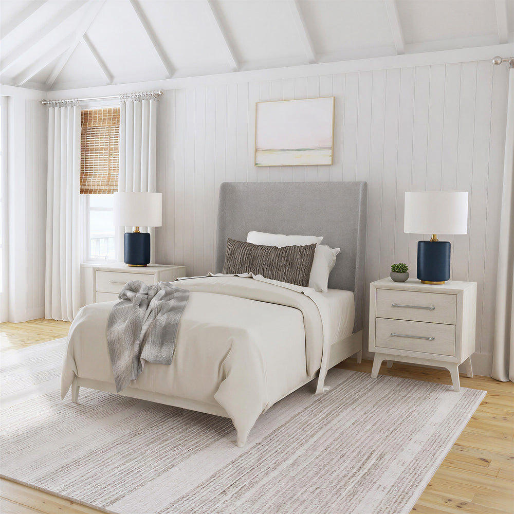 Picket House Furnishings - Clare Twin Uph 3PC Bedroom Set in Almond - B-13000-6-TUB-NS2 view 3