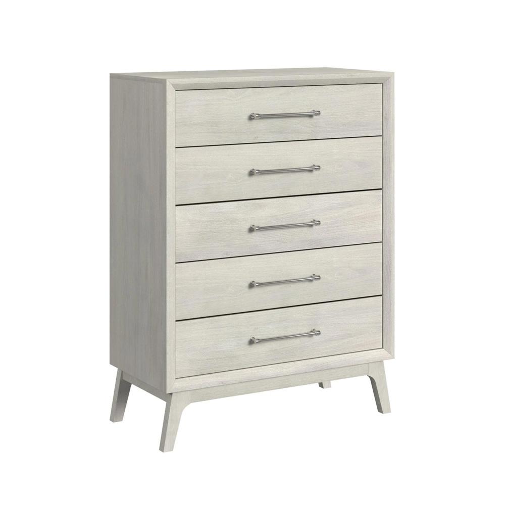 Picket House Furnishings - Clare Twin UPH 5PC Bedroom Set with Grey Fabric in Almond - B-13000-6-TUB-5PC veiw 4