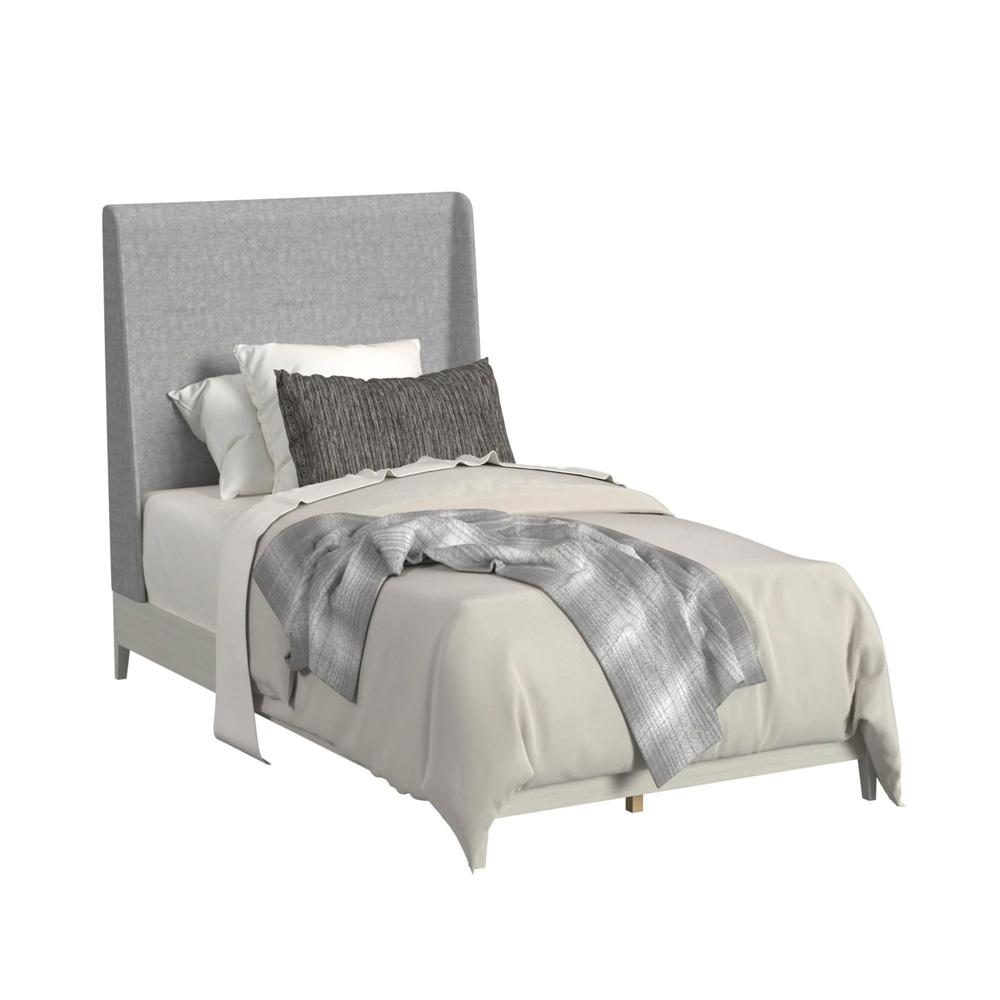 Picket House Furnishings - Clare Twin UPH Bed with Grey Fabric in Almond - B-13000-6-TUB veiw 1