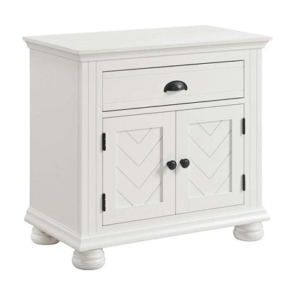 Picket House Furnishings - Conaughey 1-Drawer Nightstand in White - B-9340-7-NS veiw 1