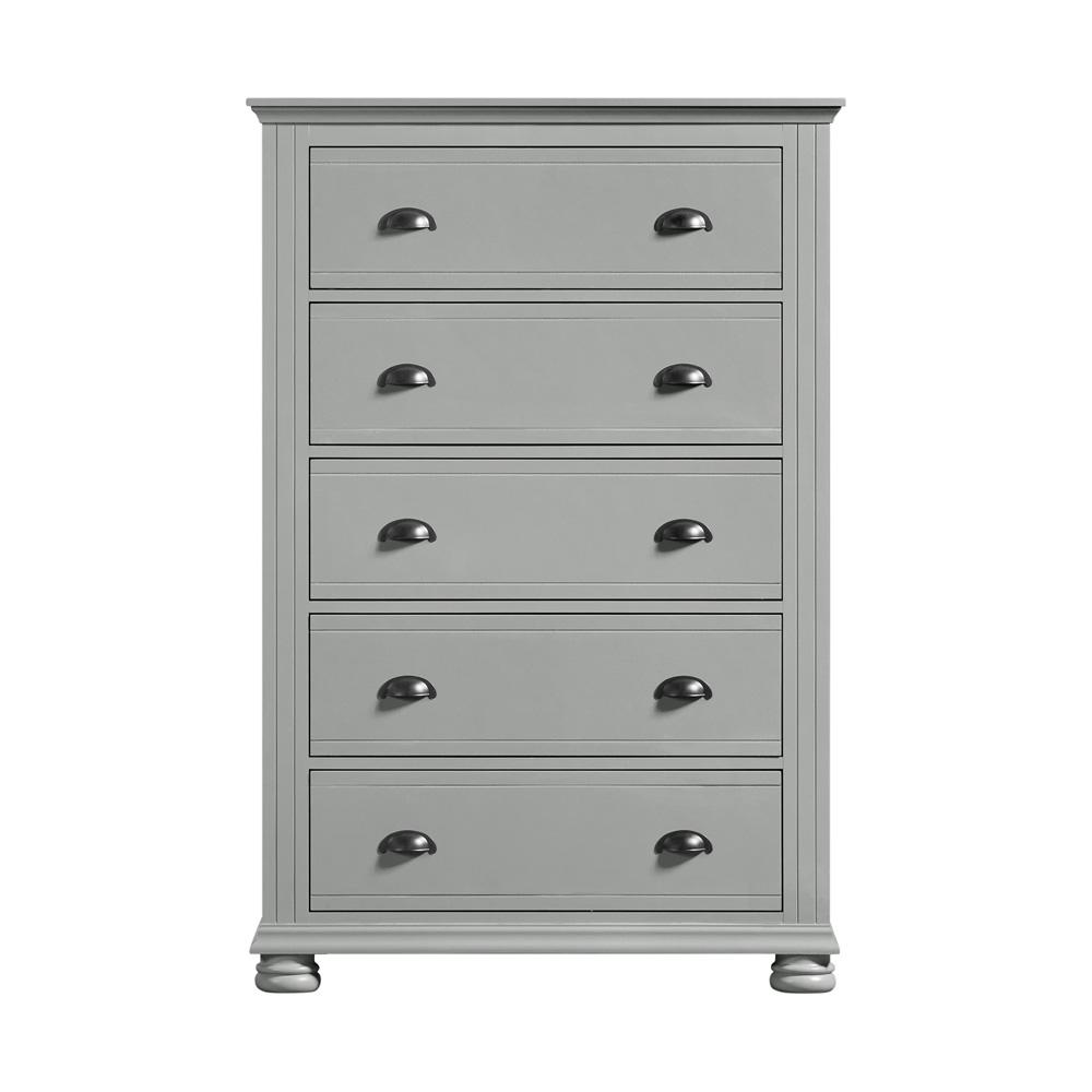 Picket House Furnishings -  Conaughey 5-Drawer Chest in Grey - B-9340-3-CH veiw 2