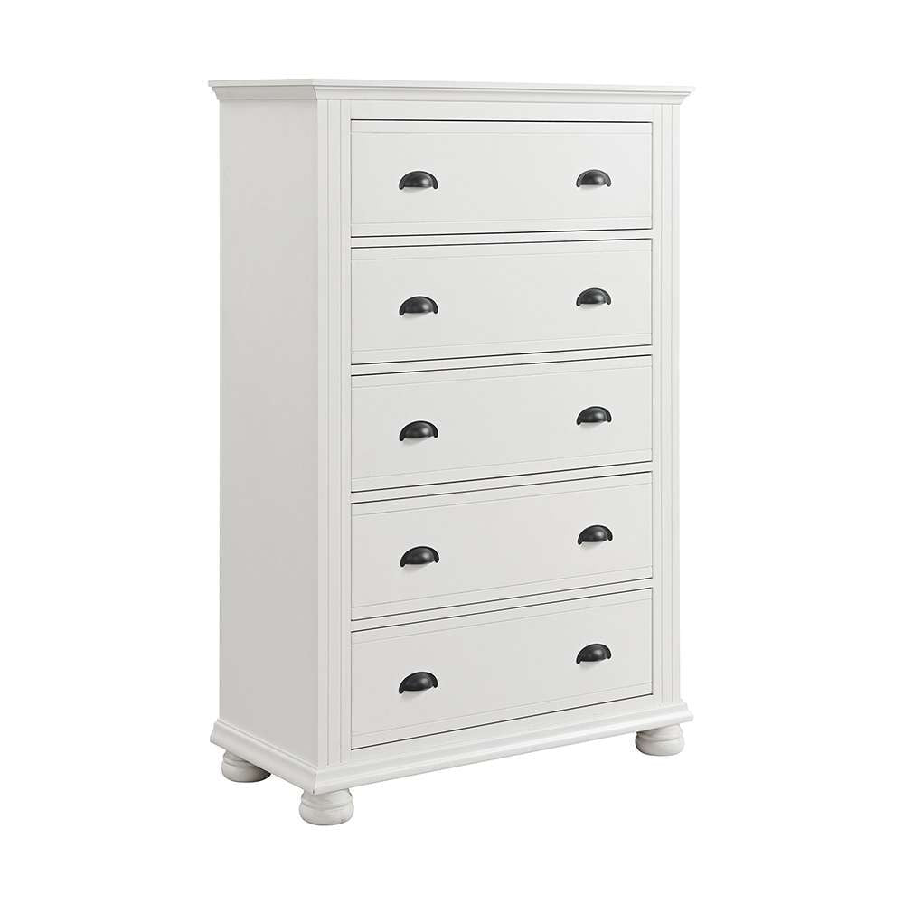 Picket House Furnishings - Conaughey 5-Drawer Chest in White - B-9340-7-CH veiw 1