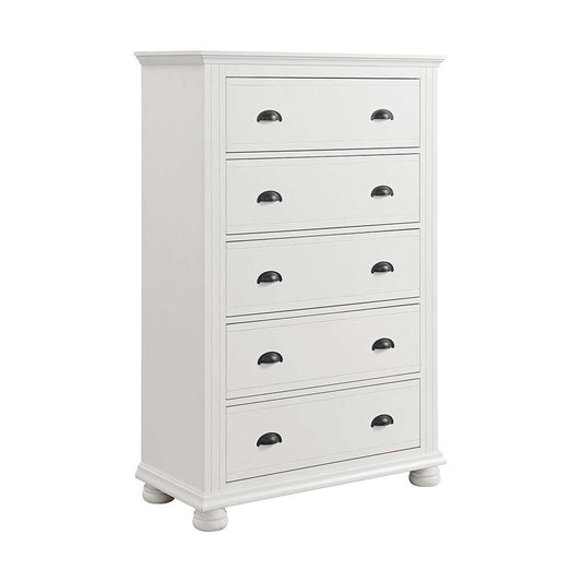 Picket House Furnishings - Conaughey 5-Drawer Chest in White - B-9340-7-CH veiw 1