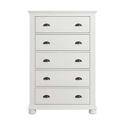 Picket House Furnishings - Conaughey 5-Drawer Chest in White - B-9340-7-CH veiw 2