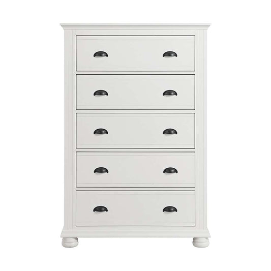 Picket House Furnishings - Conaughey 5-Drawer Chest in White - B-9340-7-CH veiw 2