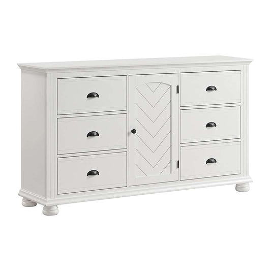 Picket House Furnishings - Conaughey 6-Drawer Dresser in White - B-9340-7-DR veiw 1