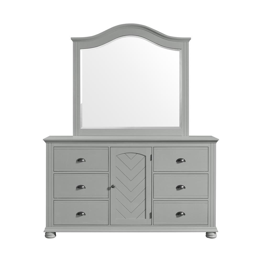 Picket House Furnishings -  Conaughey Dresser and Mirror Set in Grey - B-9340-3-DRMR veiw 2