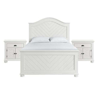 Picket House Furnishings - Conaughey Full 3PC Bedroom Set in White - B-9340-7-FB-NS2 view 1