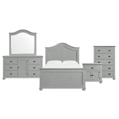 Picket House Furnishings -  Conaughey Full Panel 5PC Bedroom Set in Grey - B-9340-3-FB-5PC veiw 1