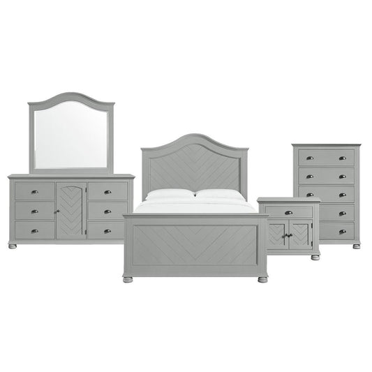 Picket House Furnishings -  Conaughey Full Panel 5PC Bedroom Set in Grey - B-9340-3-FB-5PC veiw 1