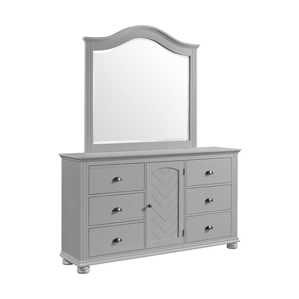 Picket House Furnishings -  Conaughey Full Panel 5PC Bedroom Set in Grey - B-9340-3-FB-5PC veiw 3