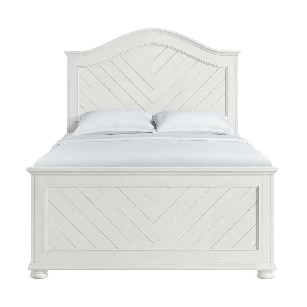 Picket House Furnishings - Conaughey Full Panel Bed in White - B-9340-7-FB veiw 3