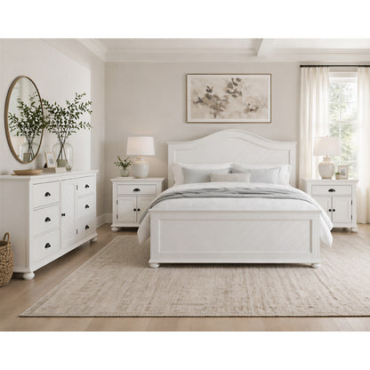 Picket House Furnishings - Conaughey King 4PC Bedroom Set in White - B-9340-7-KB-NSDR view 3