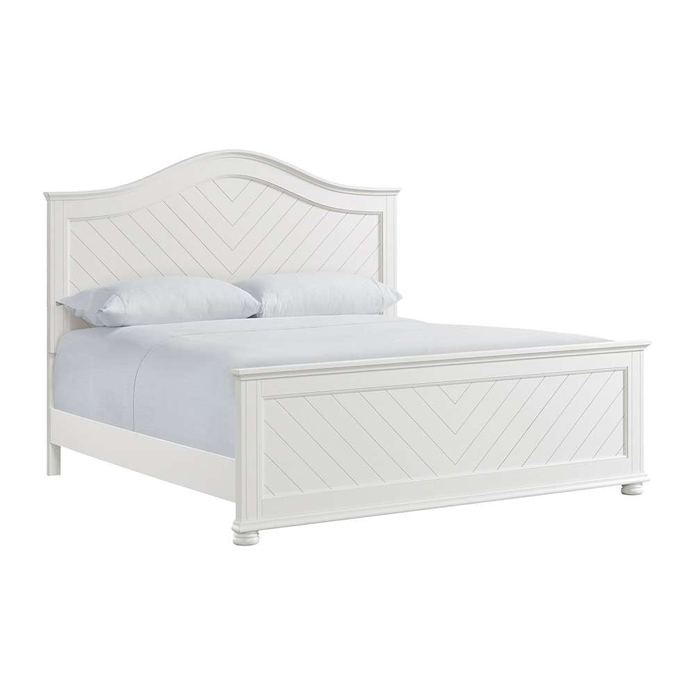 Picket House Furnishings - Conaughey King Panel Bed in White - B-9340-7-KB veiw 1