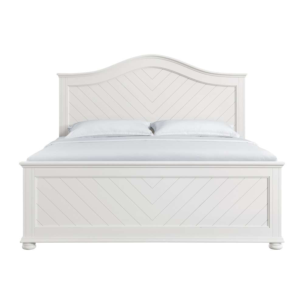 Picket House Furnishings - Conaughey King Panel Bed in White - B-9340-7-KB veiw 3