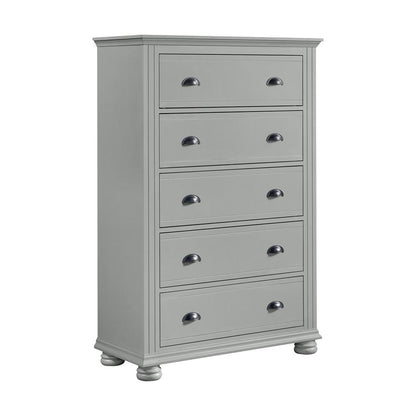 Picket House Furnishings -  Conaughey Panel 5PC Bedroom Set in Grey - B-9340-3-KB-5PC veiw 4