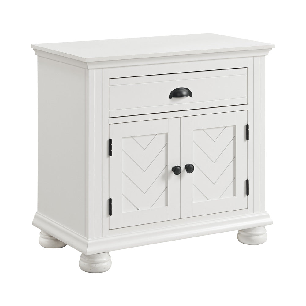 Picket House Furnishings - Conaughey Queen 4PC Bedroom Set in White - B-9340-7-QB-NSDR view 2