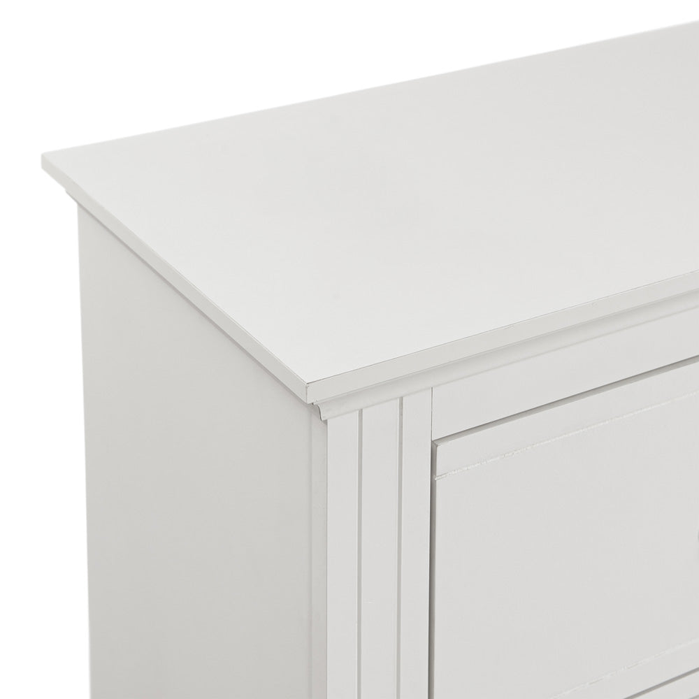 Picket House Furnishings - Conaughey Queen 4PC Bedroom Set in White - B-9340-7-QB-NSDR view 7