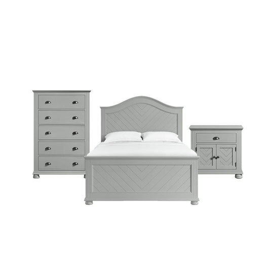 Picket House Furnishings -  Conaughey Queen Panel 3PC Bedroom Set in Grey - B-9340-3-QB-3PC veiw 1