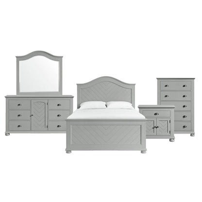Picket House Furnishings -  Conaughey Queen Panel 5PC Bedroom Set in Grey - B-9340-3-QB-5PC veiw 1