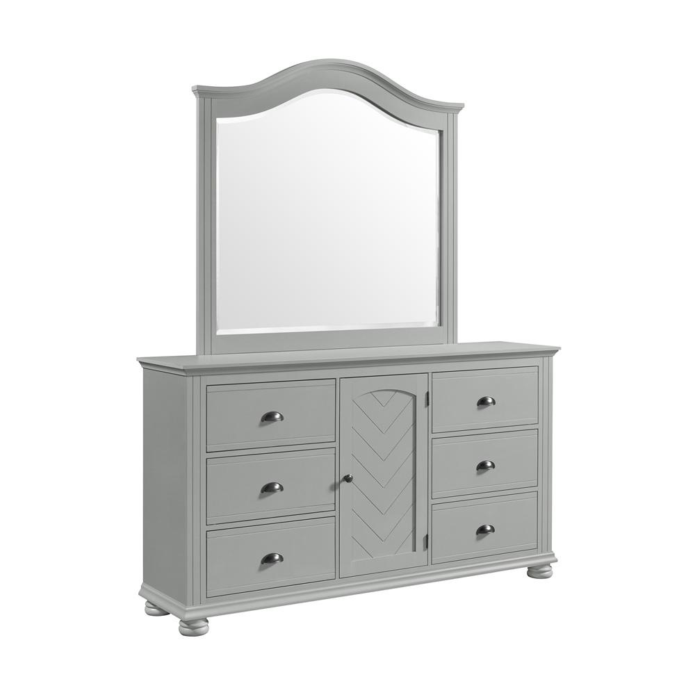 Picket House Furnishings -  Conaughey Queen Panel 5PC Bedroom Set in Grey - B-9340-3-QB-5PC veiw 3