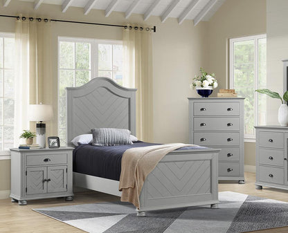 Picket House Furnishings -  Conaughey Twin Panel 3PC Bedroom Set in Grey - B-9340-3-TB-3PC veiw 5