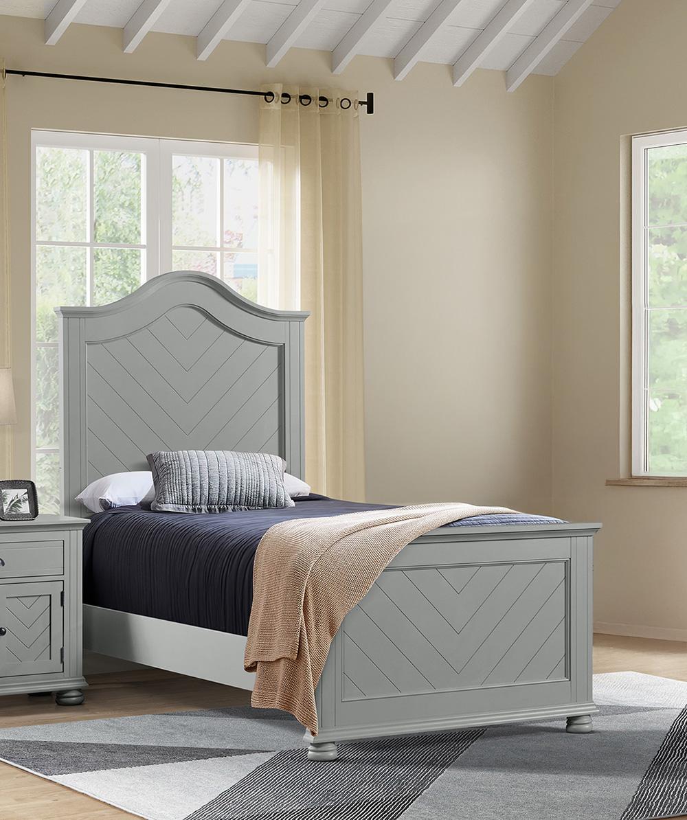 Picket House Furnishings -  Conaughey Twin Panel Bed in Grey - B-9340-3-TB veiw 3