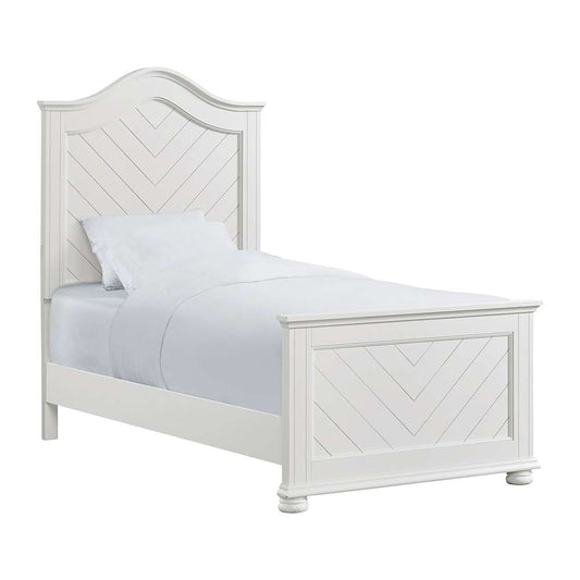 Picket House Furnishings - Conaughey Twin Panel Bed in White - B-9340-7-TB veiw 1