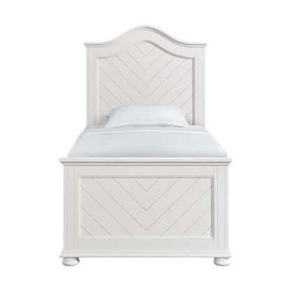 Picket House Furnishings - Conaughey Twin Panel Bed in White - B-9340-7-TB veiw 3