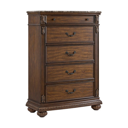 Picket House Furnishings -  Concerto King UPH 3PC Bedroom Set with Black PU in Brown - B-18710-5-KB-3PC view 3