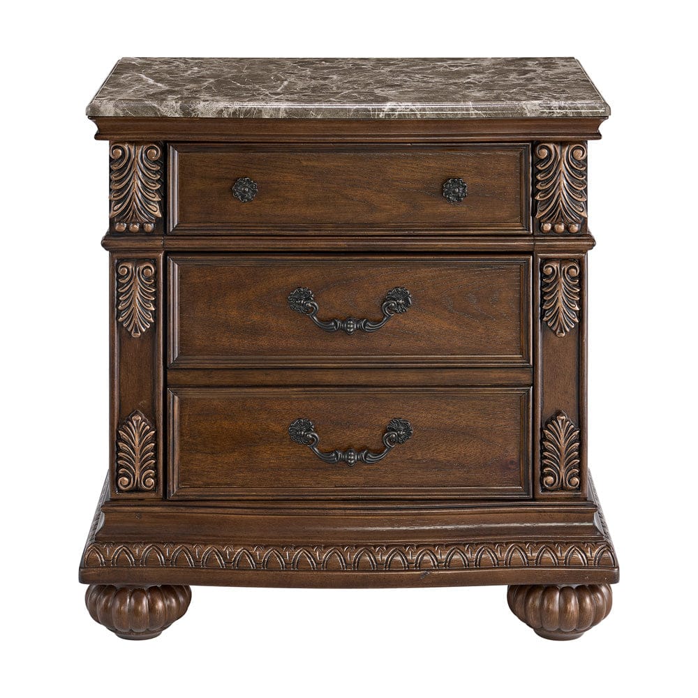 Picket House Furnishings -  Concerto Nightstand with USB-C in Brown - B-18710-5-NS view 2