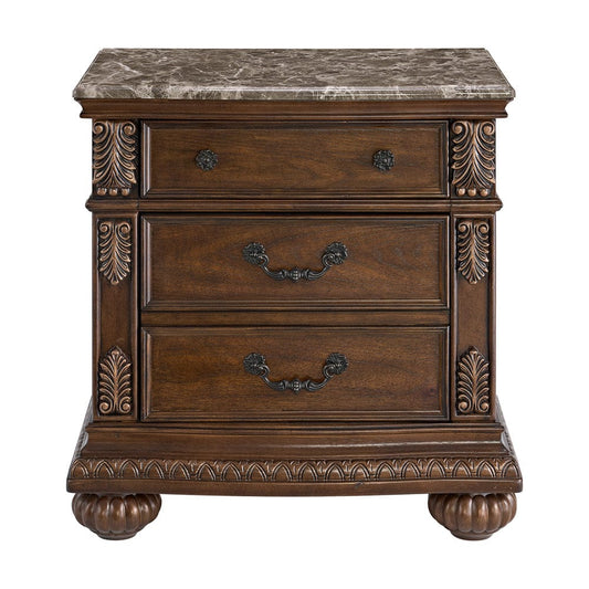 Picket House Furnishings -  Concerto Nightstand with USB-C in Brown - B-18710-5-NS view 2