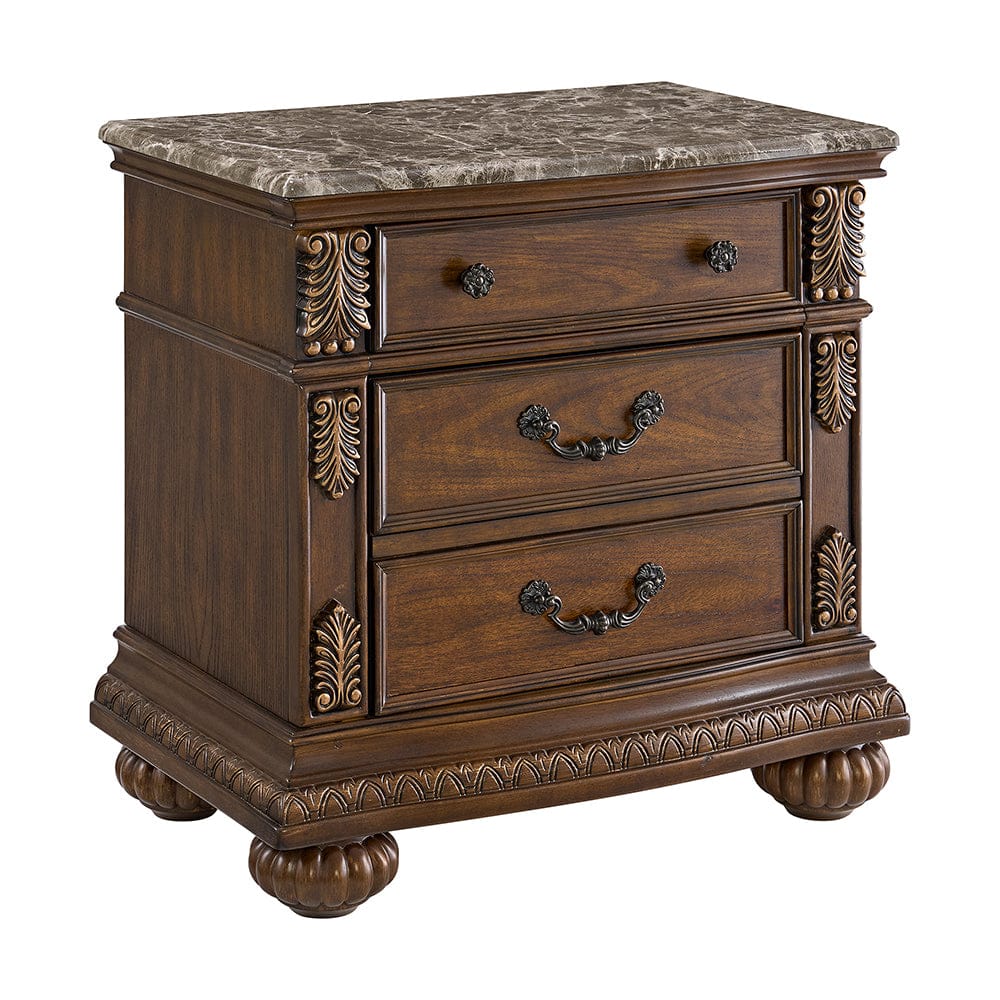 Picket House Furnishings -  Concerto Queen UPH 3PC Bedroom Set with Black PU in Brown - B-18710-5-QB-3PC view 4