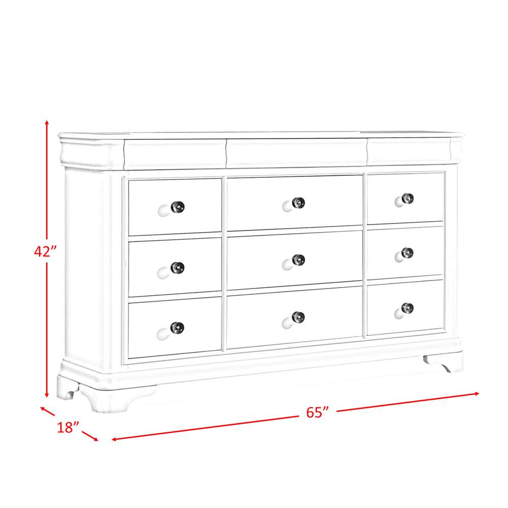 Picket House Furnishings - Conley Cherry Dresser - CM750DR veiw 6