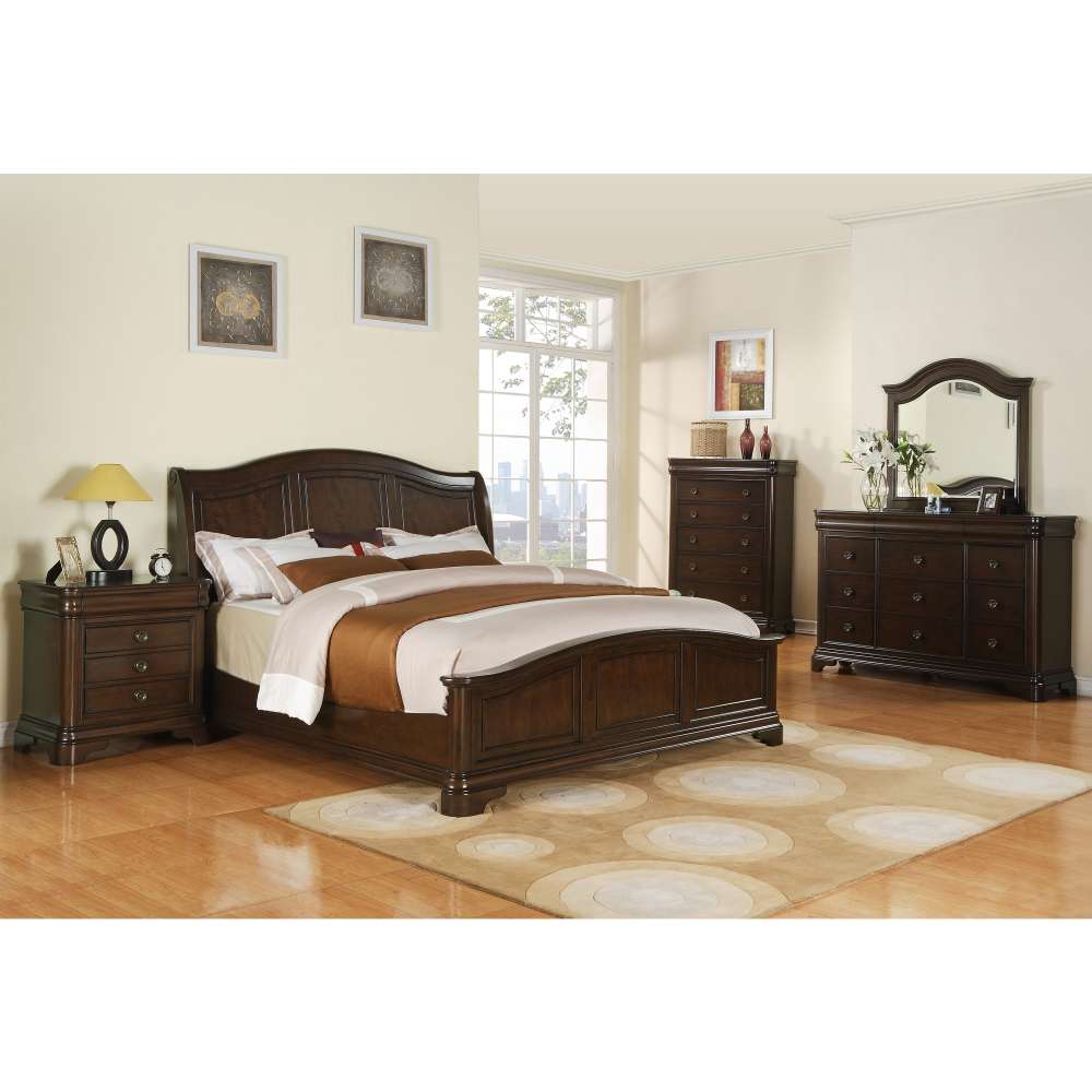 Picket House Furnishings - Conley Cherry King Panel 5PC Bedroom Set - CM750KB5PC veiw 5