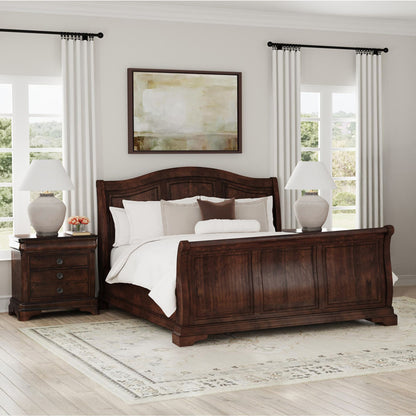 Picket House Furnishings - Conley Cherry King Sleigh 3PC Bedroom Set - CM750KSBNS2 view 3