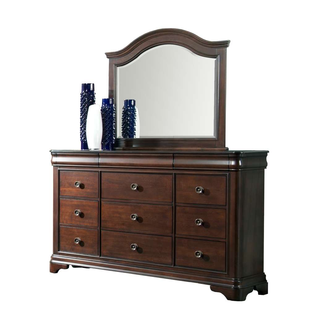 Picket House Furnishings - Conley Cherry King Sleigh 6PC Bedroom Set - CM750KSB6PC veiw 3